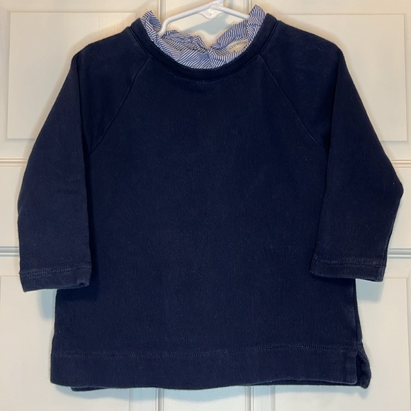 Crewcuts Navy Layered Sweater - Size 4/5 - Picture 1 of 7